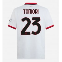 Camiseta AC Milan Fikayo Tomori #23 Segunda Equipación Replica 2024-25 mangas cortas